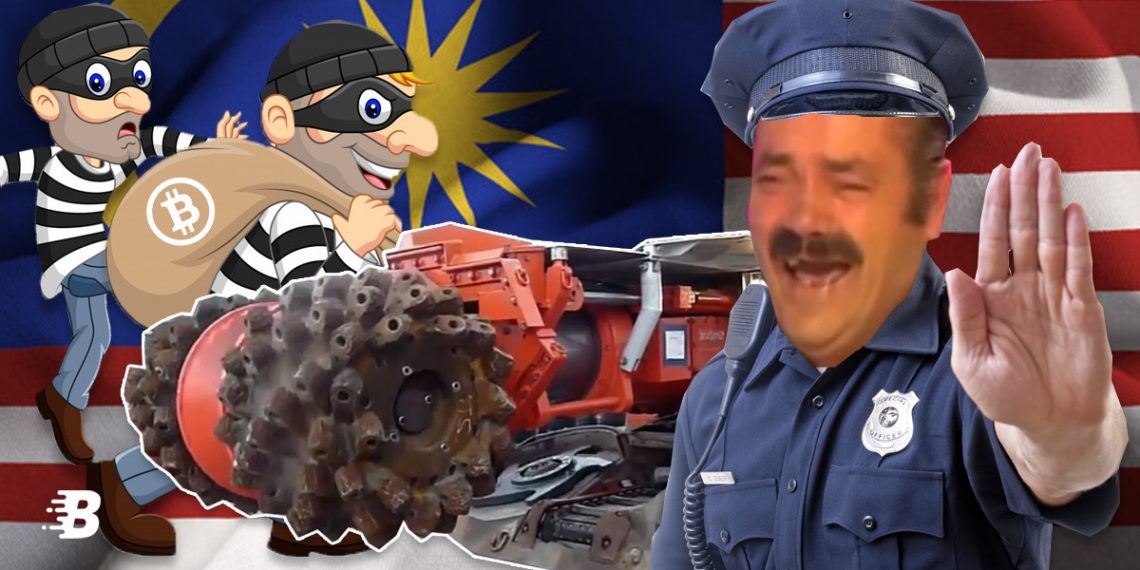 В Малайзии воры пробурили стену, чтобы украсть оборудование для майнинга