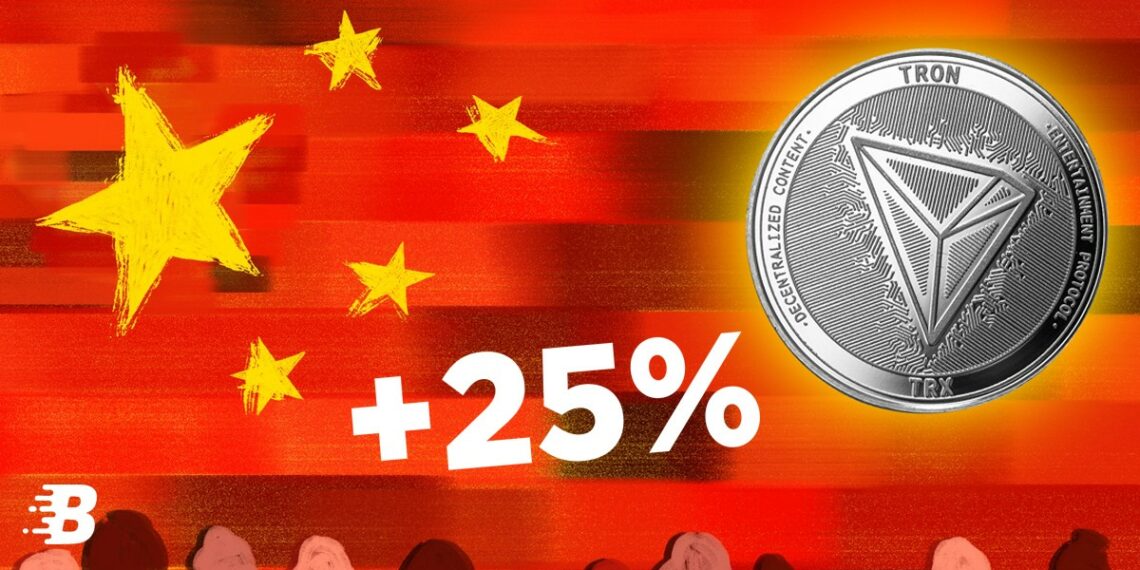Tron вырос на 25% после запрета «антиблокчейнового» настроения в Китае